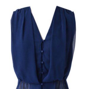 Drapey Chiffon Sleeveless Blouse